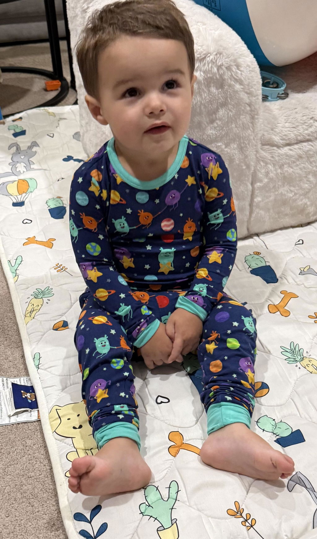 Classic Fit PJ Set - Super Simple™- The Bumble Nums in Space - Tencel™ Modal