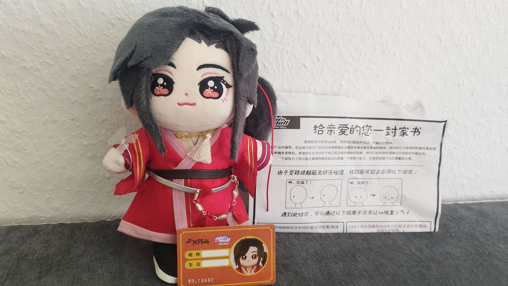 【In Stock】PLUSH WONDERLAND Heaven Official's Blessing Hua Cheng Plush Cotton Doll 20CM TGCF Huacheng