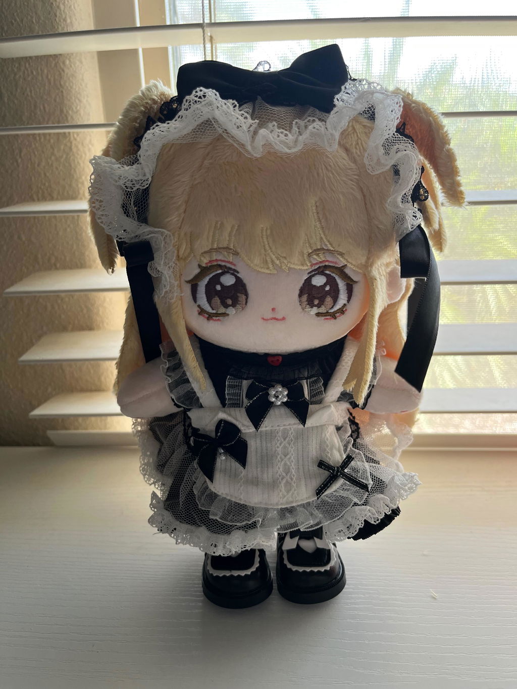 【Sold Out】PLUSH WONDERLAND Anime Apple Berry Sugar Doll Plush 20CM FANMADE Cute Black Outfit