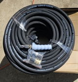 3/8" 4800PSI Pressure Washer Hose, Kink Resistant Steel Wire Braided,  with M22 14mm Adapter