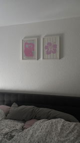 Kundenfoto zu Hibiskus Illustrationsposter in Gelb-Gestreift