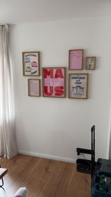 Kundenfoto zu Maus Typografie Poster in Pink und Rot