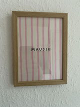 Kundenfoto zu Mausig Poster in rosa-beige