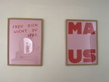 Kundenfoto zu "Freu dich nicht zu spät" Poster in rosa-rot