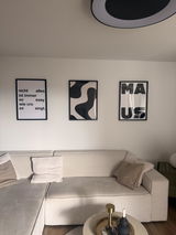 Kundenfoto zu Maus Typografie Poster in schwarz-weiß