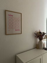 Kundenfoto zu Who Cares Poster in Pink