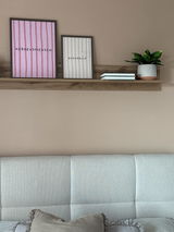 Kundenfoto zu Kuschelig Streifenposter in Beige-Braun