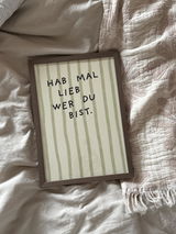Kundenfoto zu Kuschelig Streifenposter in Beige-Braun