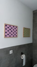 Kundenfoto zu Polka Dot Poster in Grün &amp; Gelb