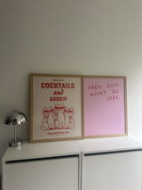 Kundenfoto zu "Freu dich nicht zu spät" Poster in rosa-rot
