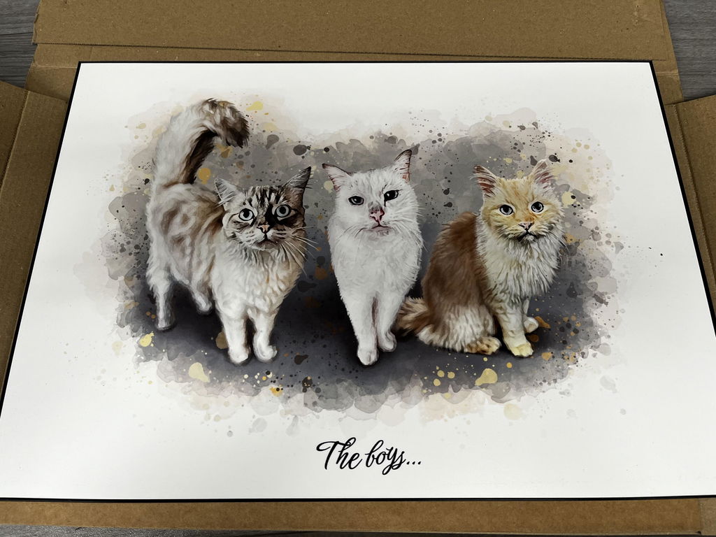 Watercolour Pet Illustration