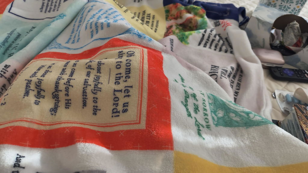 Joy Bible Verse Blanket