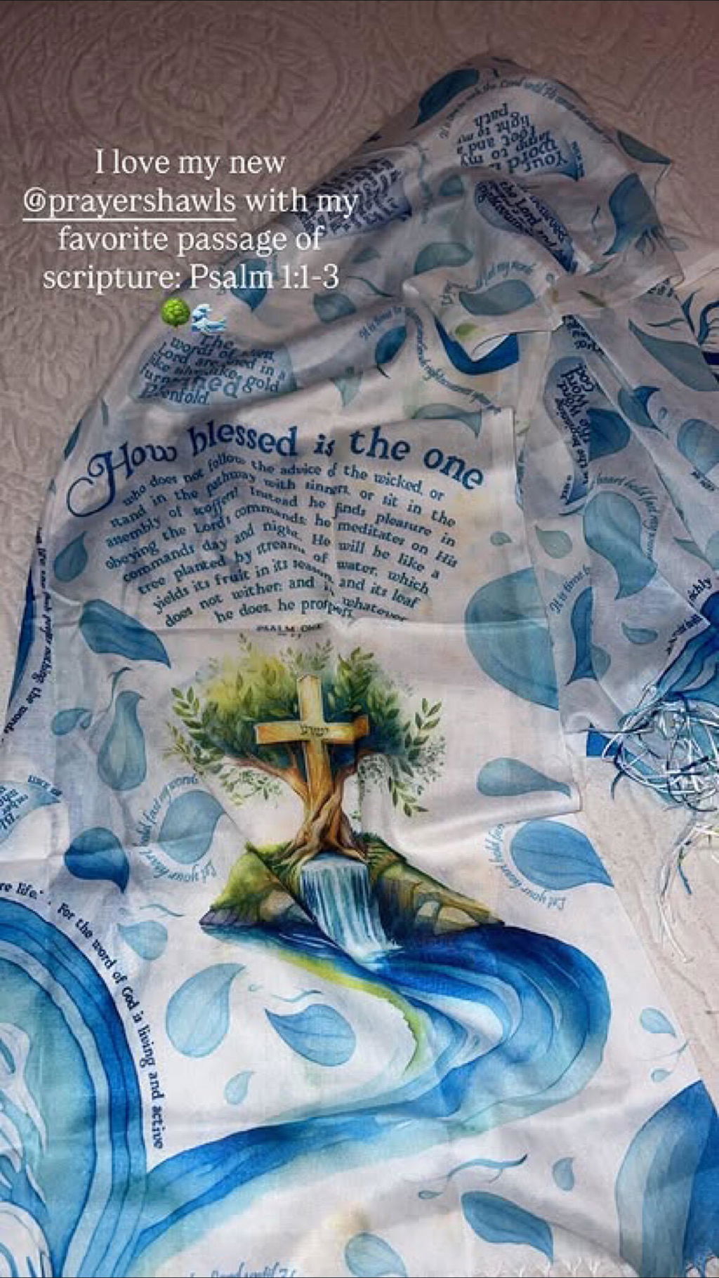 Seed of Life (Psalm One) Prayer Scarf