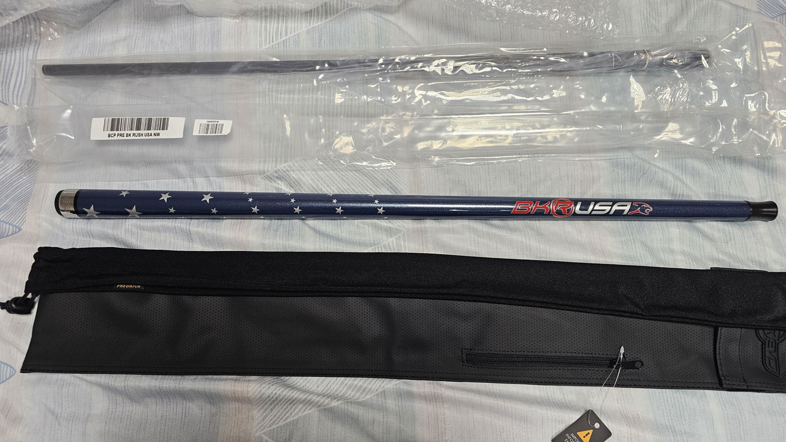 Predator BK Rush USA Break Cue - No Wrap | Carbon Fiber