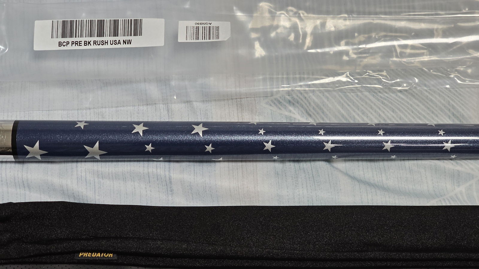 Predator BK Rush USA Break Cue - No Wrap | Carbon Fiber