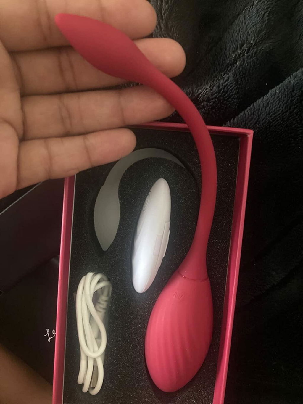 Red Grape Wearable Vibrator With APP Control - Laphwing