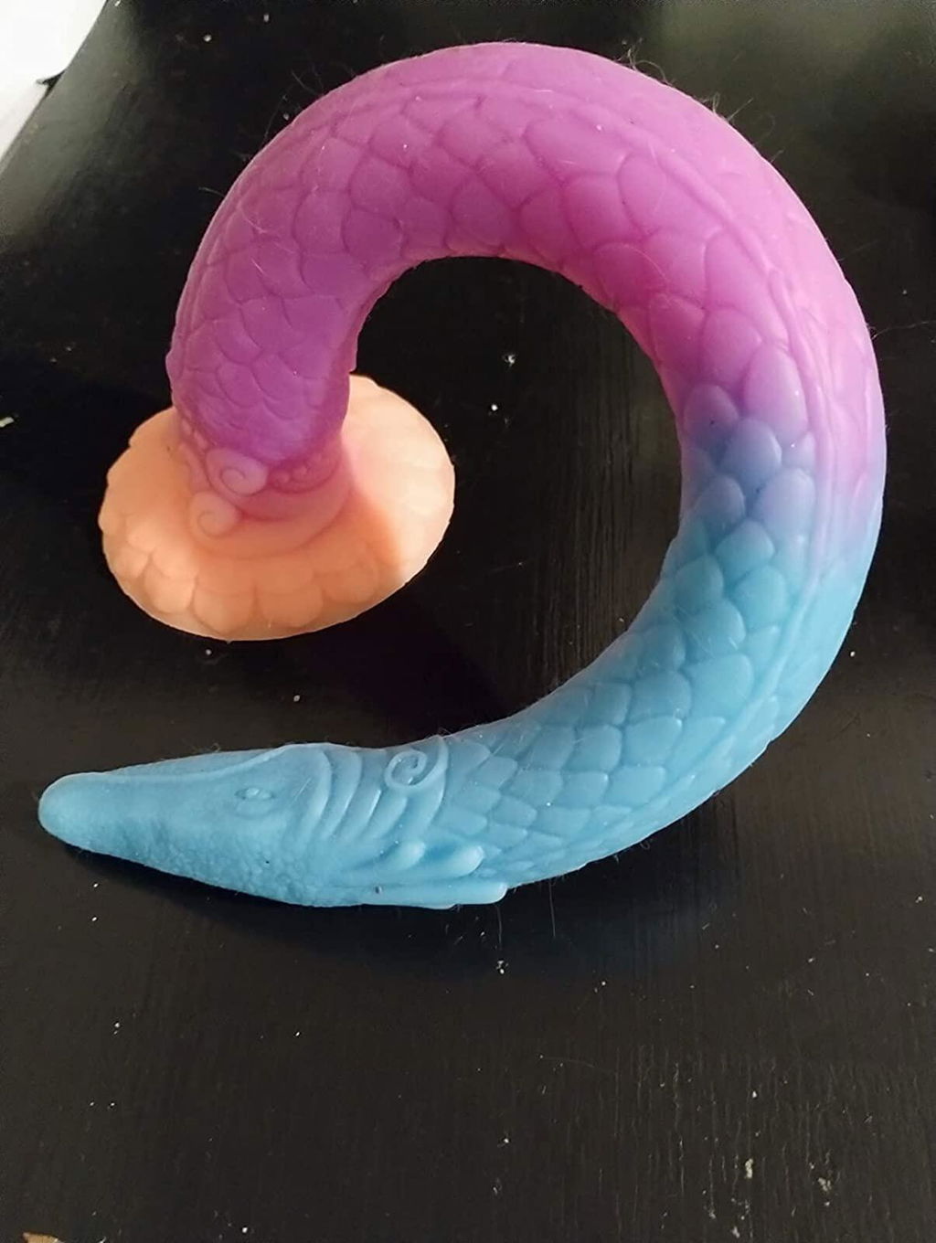 Tengon 18.5" Luminous Anus Dilator With Dragon and Octopus Texture - Laphwing