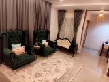 Green Traditional Machine Washable Rug