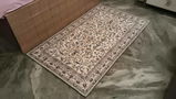 Grey Traditional Machine Washable Rug