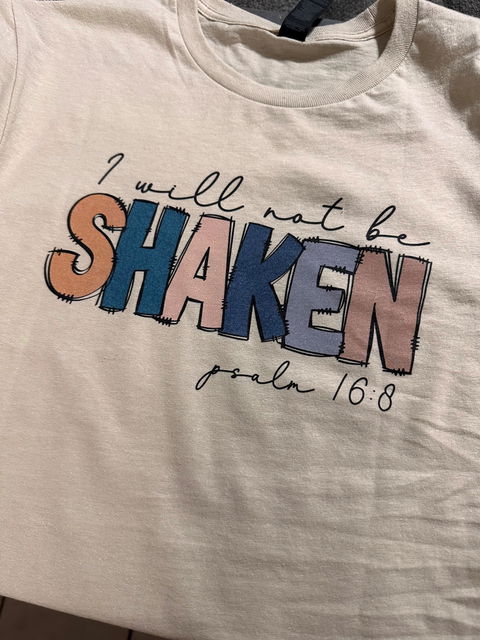 I Will Not Be Shaken Unisex Softstyle T-Shirt