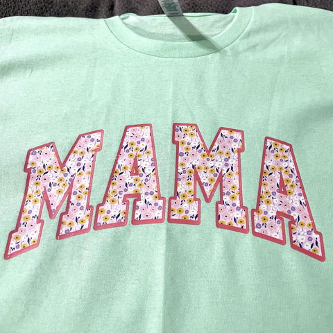 Mama Floral Pink T-Shirt