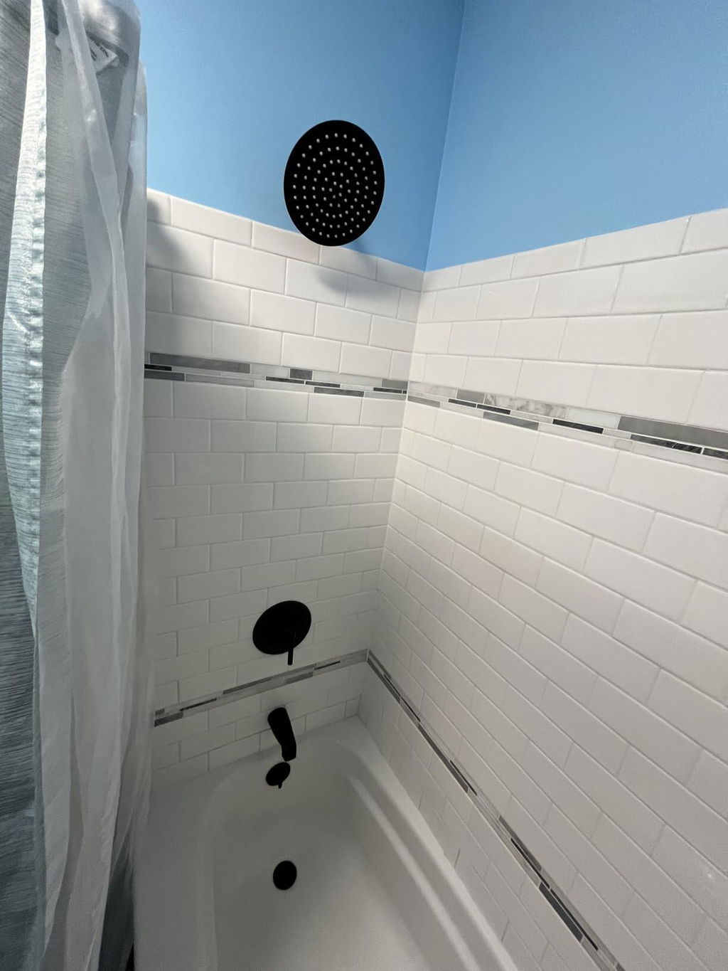 PRIMSOPH Grid Strainer Tub Drain Trim Kit with Three Hole Trip Lever Overflow Faceplate, Matte Black