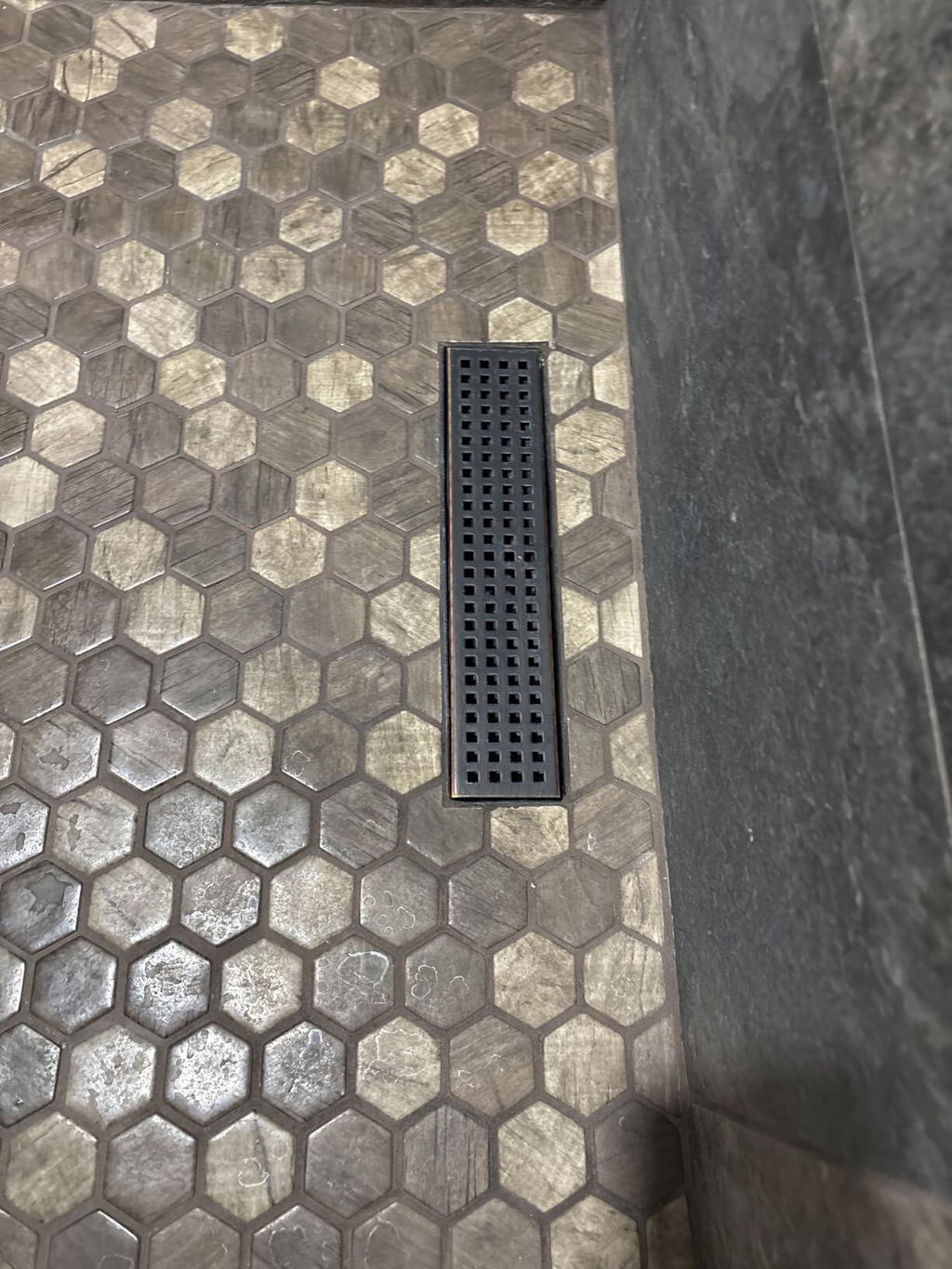 WEBANG 12 Inch Square Hole Pattern Linear Shower Drain With Accessories, Oil Rubbed Bronze
