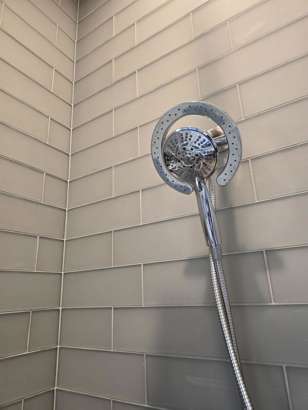 PRIMSOPH 10-Mode High Pressure Handheld and Round Rainfall Shower Head with Magnetic Docking and Stainless Steel Hose, Chrome