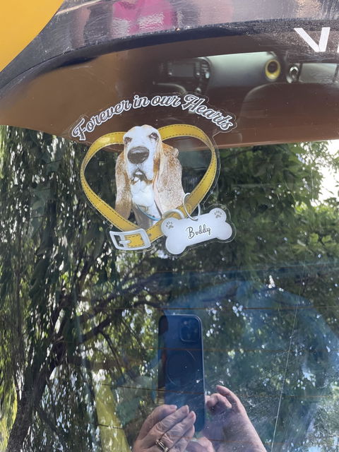 Forever In My Heart - Custom Photo Memorial Car Window Sticker