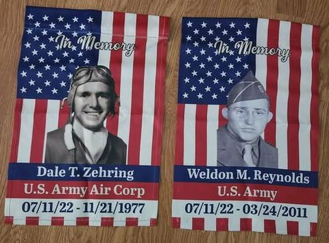 Personalized Veteran Memorial Garden Flag - Military Remembrance Gift