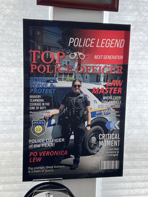 Top Police Officer Custom Magazine Cover Canvas / Poster - Personalized Gift for Police Retirement or Promotion