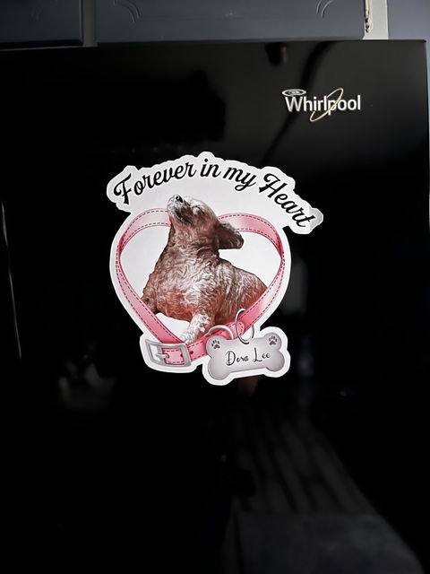 Forever In My Heart - Custom Photo Memorial Car Window Sticker