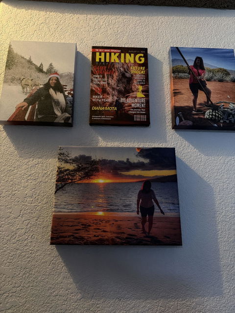 Custom Hiking Magazine Cover Poster / Canvas (Upload Your Photo) - Gift for Hiking Lovers