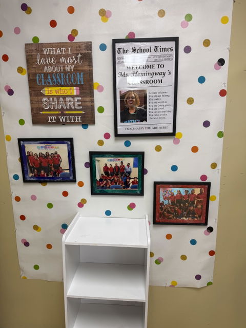 Welcome to Our Classroom Custom Teacher Photo Poster / Canvas - Personalized Newspaper Theme Wall Art for Educators