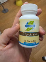 Thyroid Glandular | New Zealand Grass-Fed Beef Thyroid Concentrate — 32.5mg, 65mg or 130mg | 90 Capsules