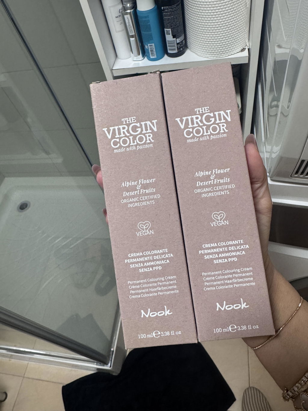 Nook Virgin Color Vopsea de Păr Permanentă 100ml Acoperire 100% și Culoare Intensă