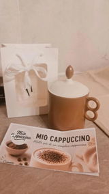Mio Cappuccino – Montalatte manuale con tazza per microonde in PP, Made in Italy