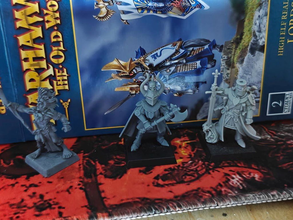 Arthurian Knights - Gallia Duke on Foot, for Oldhammer, king of wars, 9th age, Highlands Miniatures