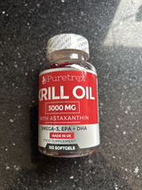 Krill Oil 3000mg – Astaxanthin, Omega-3, EPA & DHA (150 Softgels)