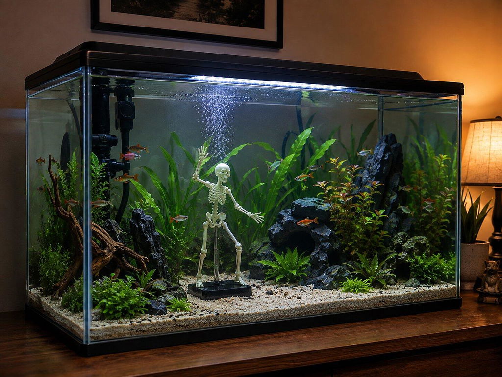 Customer aquarium with Puryx piece
