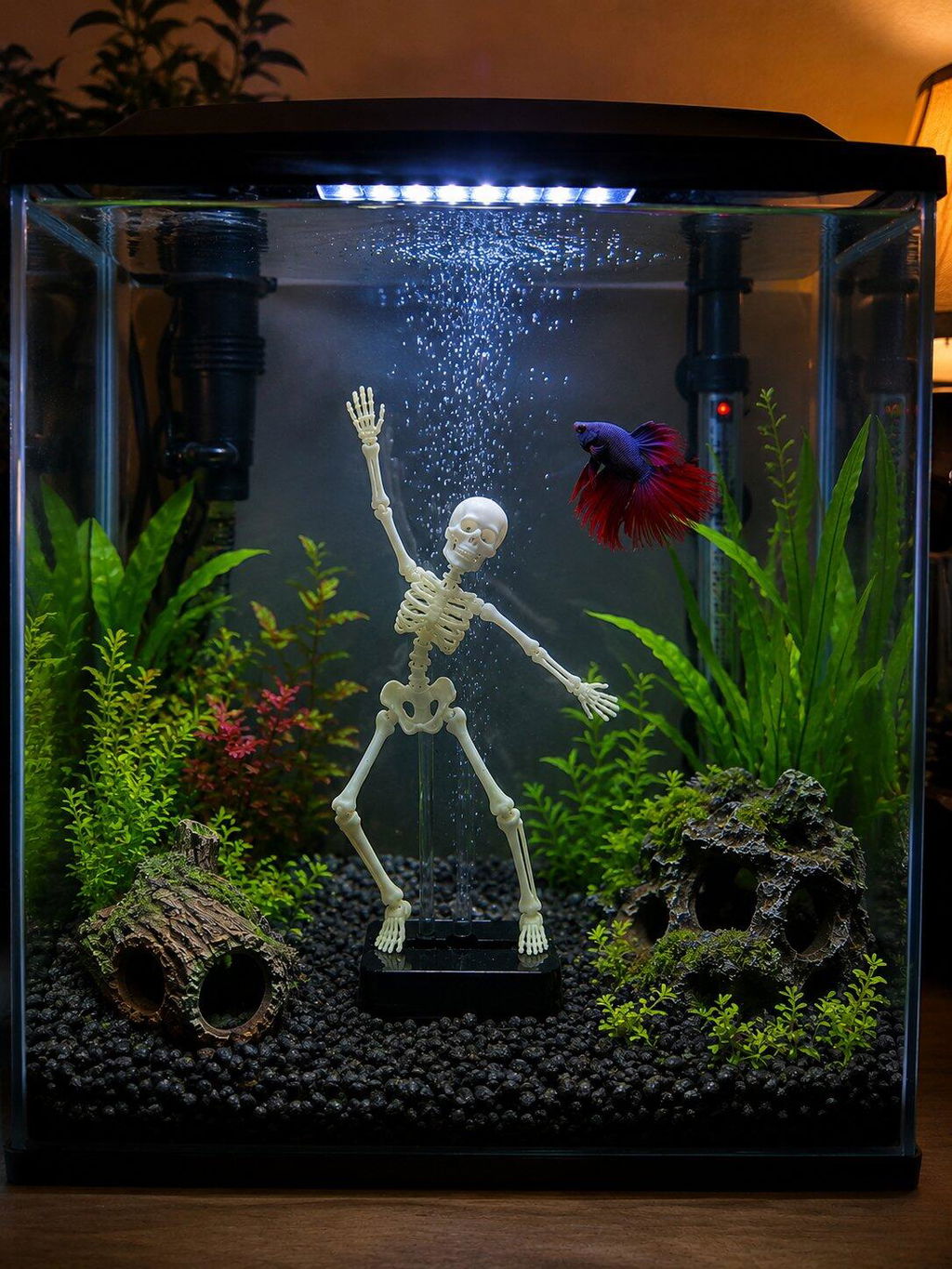 Customer aquarium with Puryx piece
