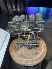 Kundenfoto für IN12-Nixie-Röhrenuhr-Bausatz mit USB-C-Stromversorgung — Gearfinch