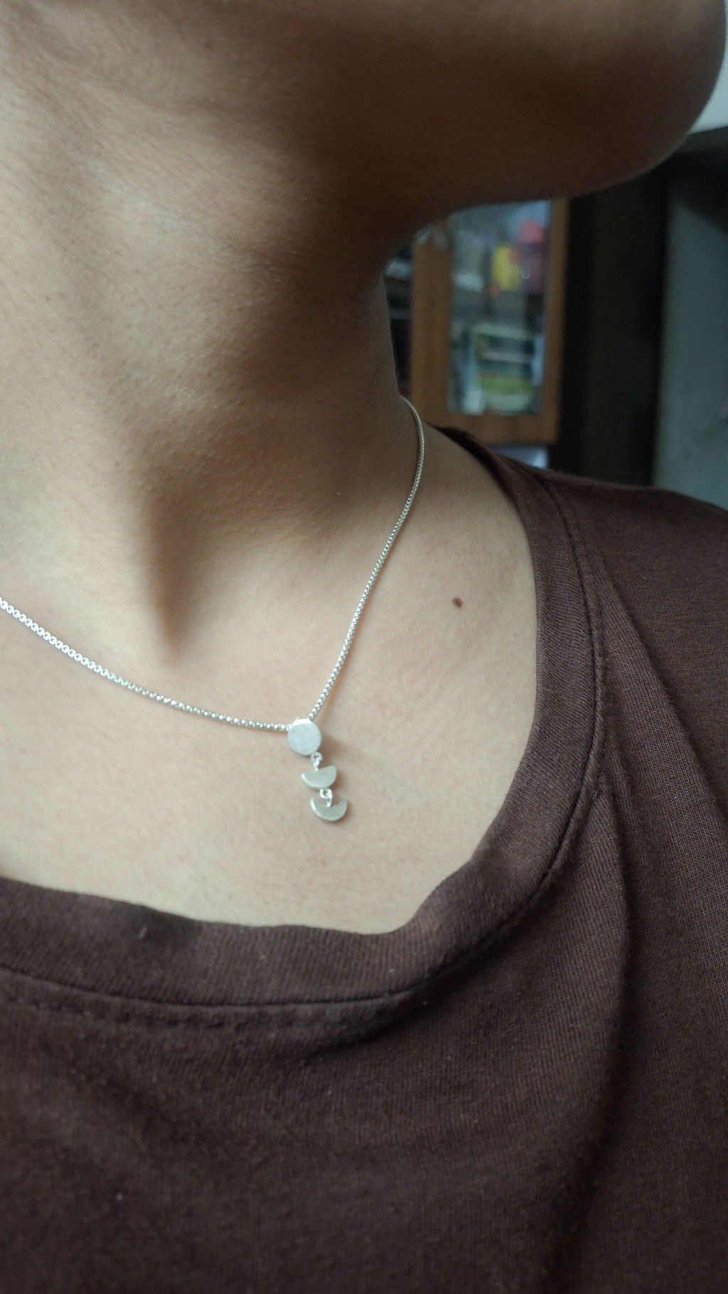 Becoming  Moon phases pendant