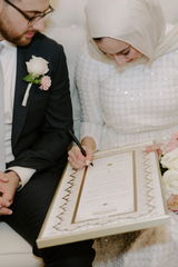 Soraya Nikah Certificate - Extended Gold Embellished