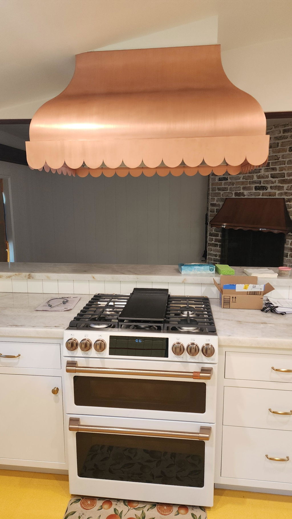 RHM Custom Scalloped Copper Range Hood CT-VH50-1