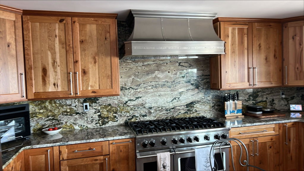 RHM Curved Custom Stainless Steel Range Hoods with Bands SH3-C-2STRM