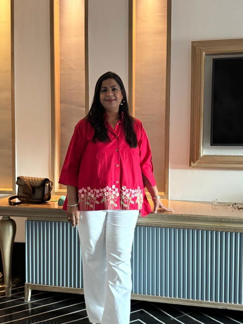 Maitreyi Hand-Embroidered Shirt