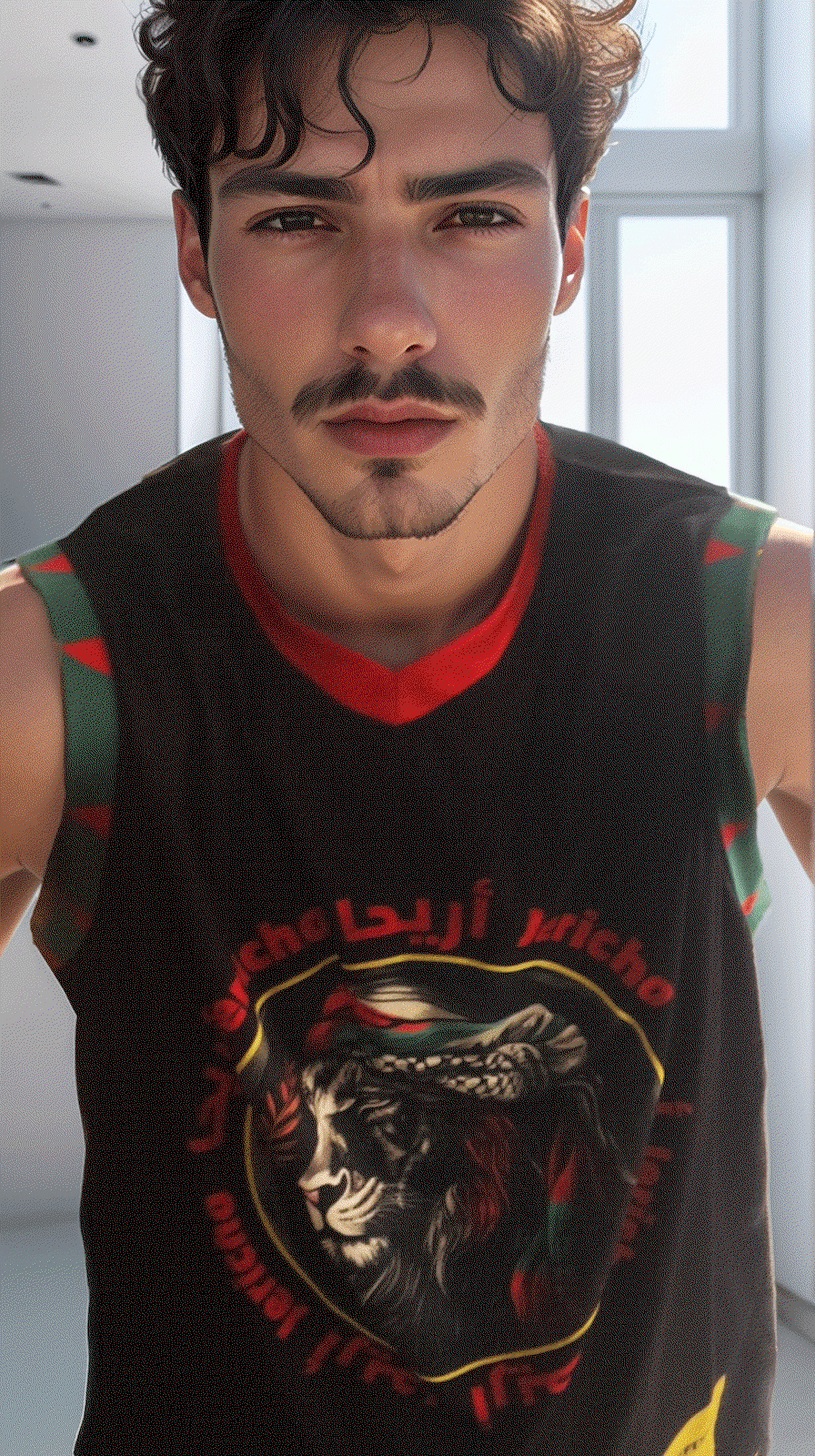 Palestine Jericho Lion Basketball Jersey with Cultural Symbols