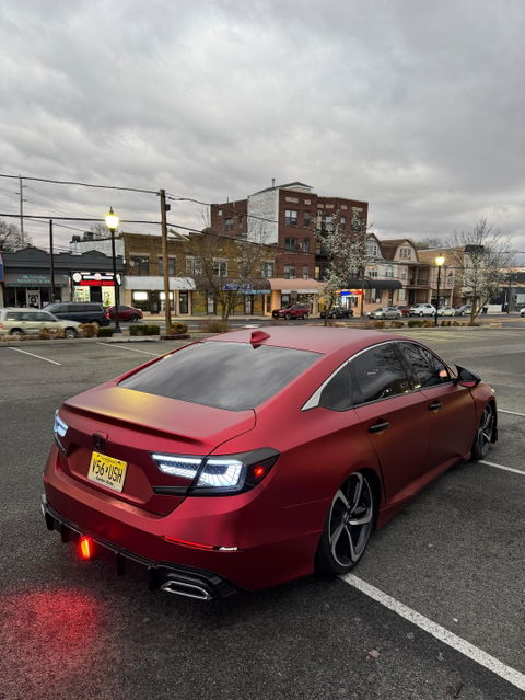 Matte Chrome Romanee Red Car Wrap