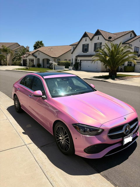 Laser Gloss Pink Vinyl Wrap